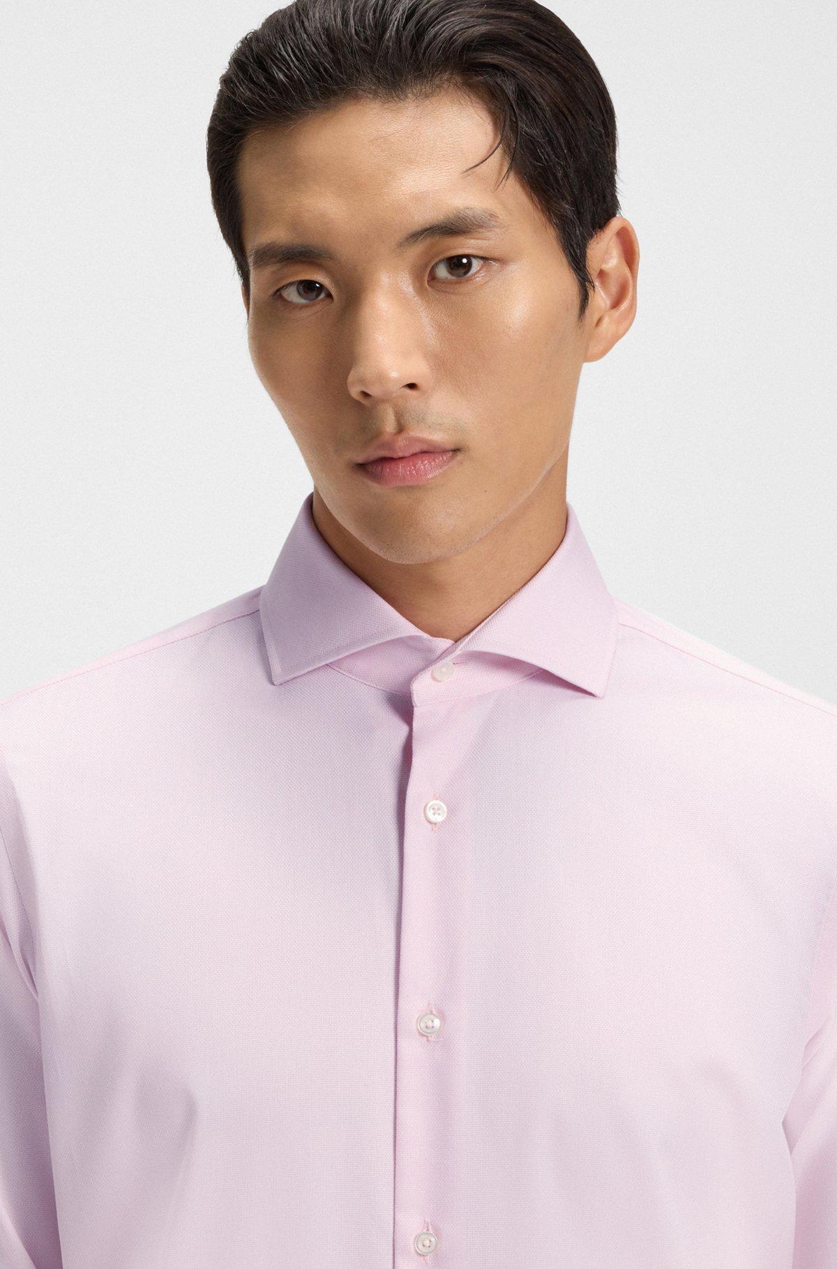 Regular-fit shirt in wrinkle-resistant Oxford cotton Product Image