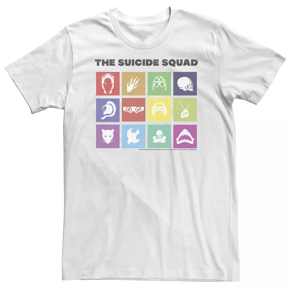 Big & Tall DC Comics The Suicide Squad Boxed Squad Icons Tee, Men's,  Product Image