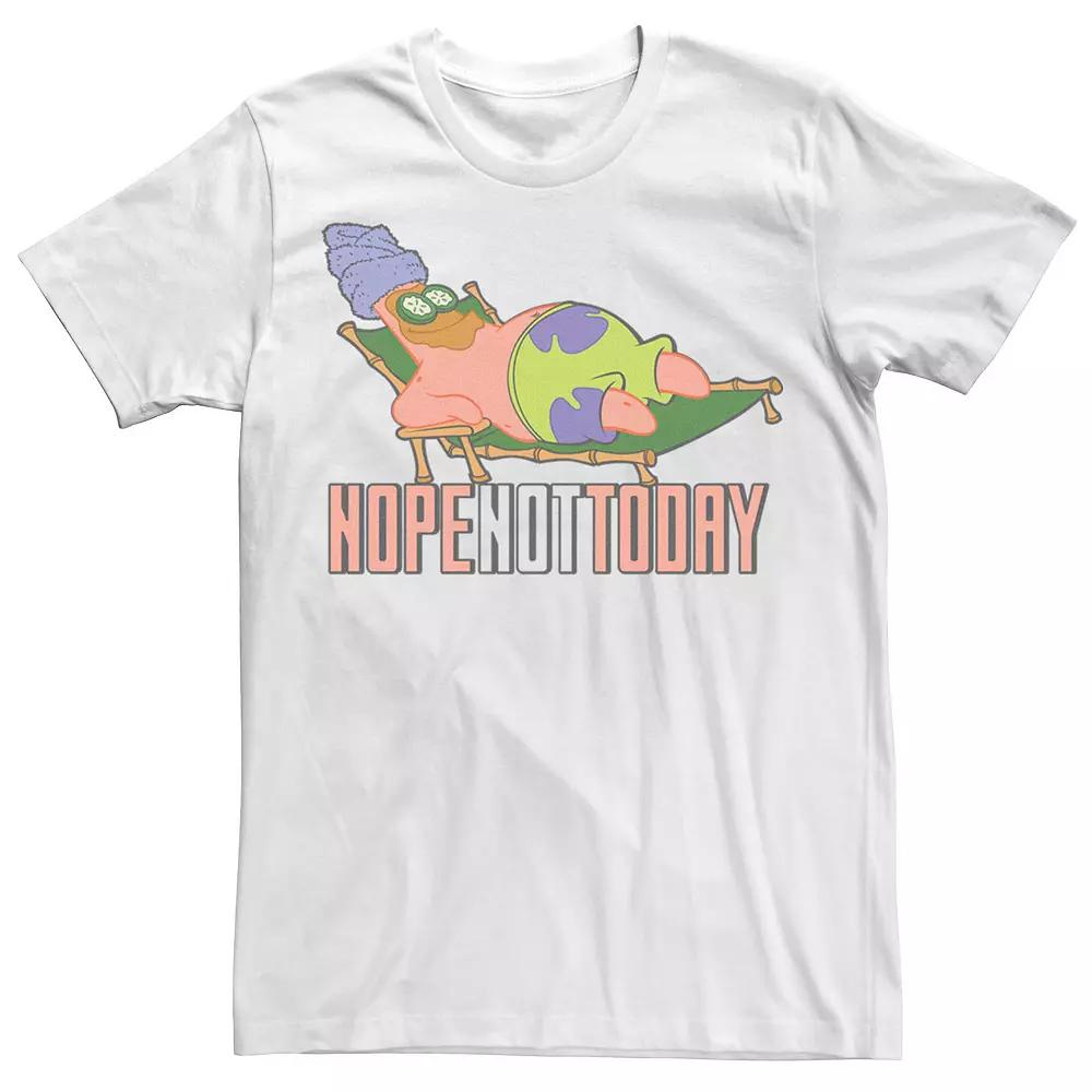 Men's SpongeBob SquarePants Patrick Nope Not Today Tee, Size: Large, White Product Image