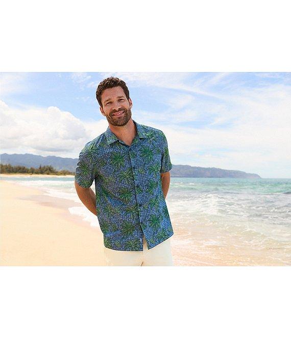 Tommy Bahama IslandZone Bahama Coast Palma Rattan Short Sleeve Woven Camp Shirt Product Image