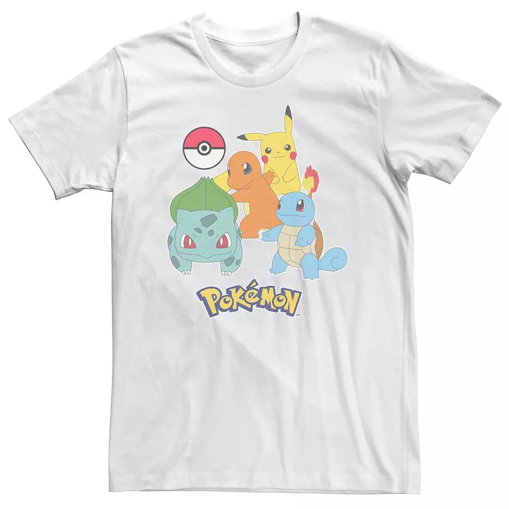 Big & Tall Pokemon First Generation Group Graphic Tee, Men's,  Product Image