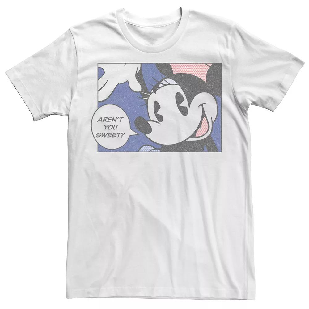 Disney's Mickey & Friends Minnie Mouse Men's Aren't You Sweet Comic Tee, Boy's, Size: Small, White Product Image