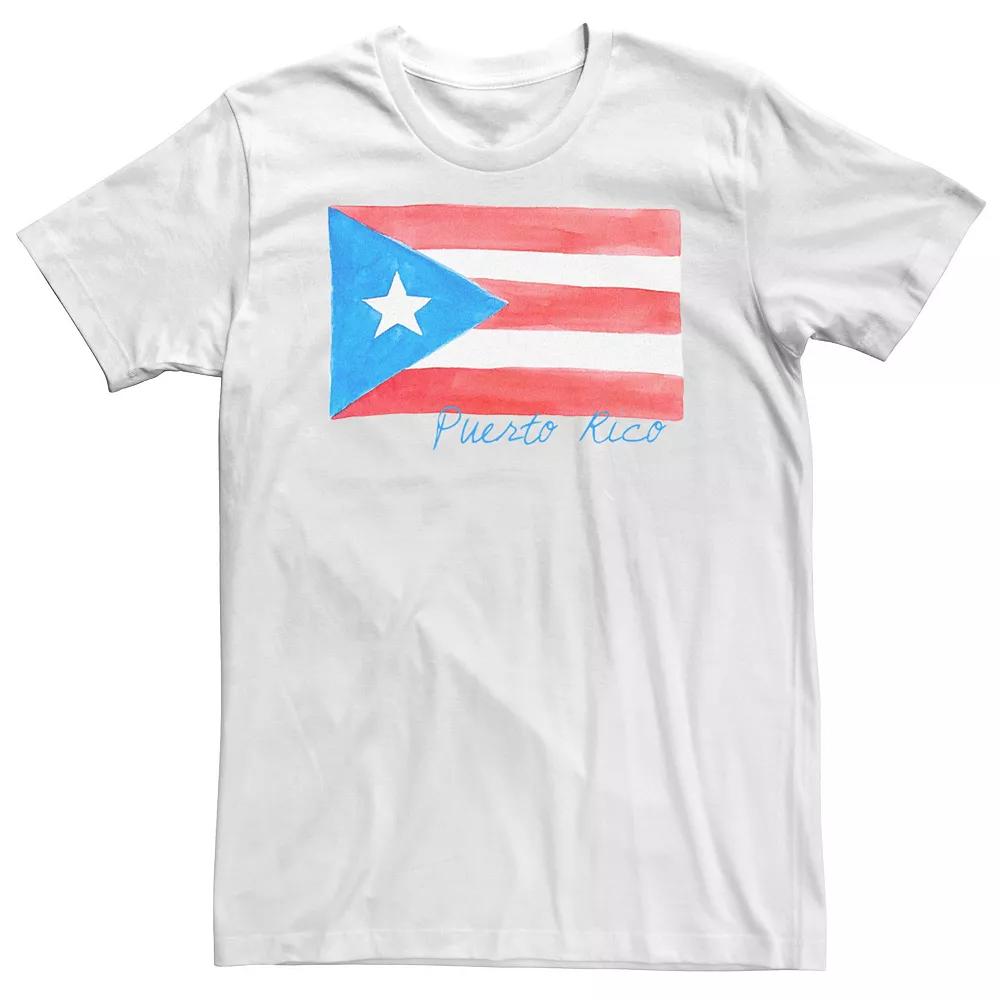 Big & Tall HHM Puerto Rico Flag Watercolor Tee, Men's,  Product Image