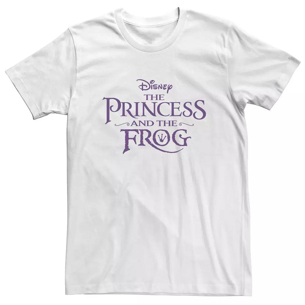 Disney's The Princess And The Frog Men's Classic Title Logo Tee, Size: XL, White Product Image