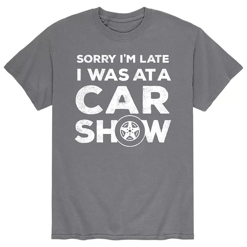 Men's Sorry I'm Late Car Show Tee,  Product Image