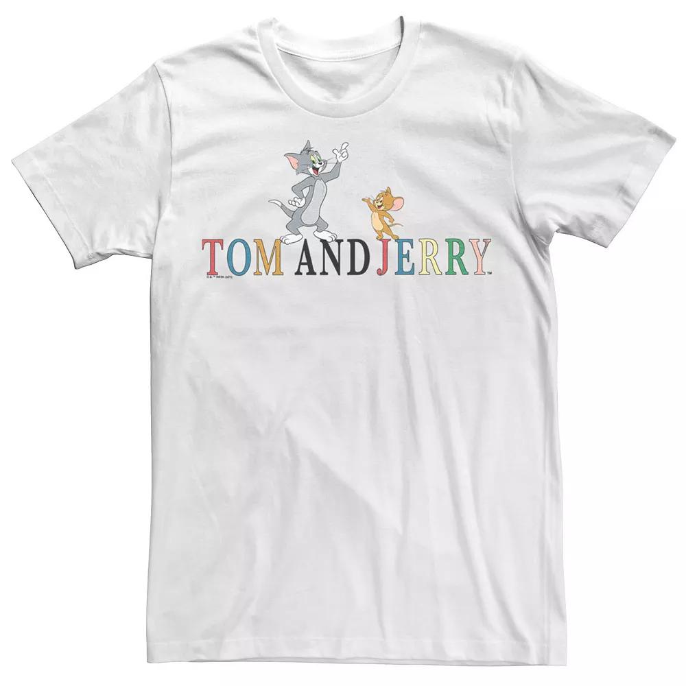 Men's Tom And Jerry Colorful Logo Tee,  Product Image
