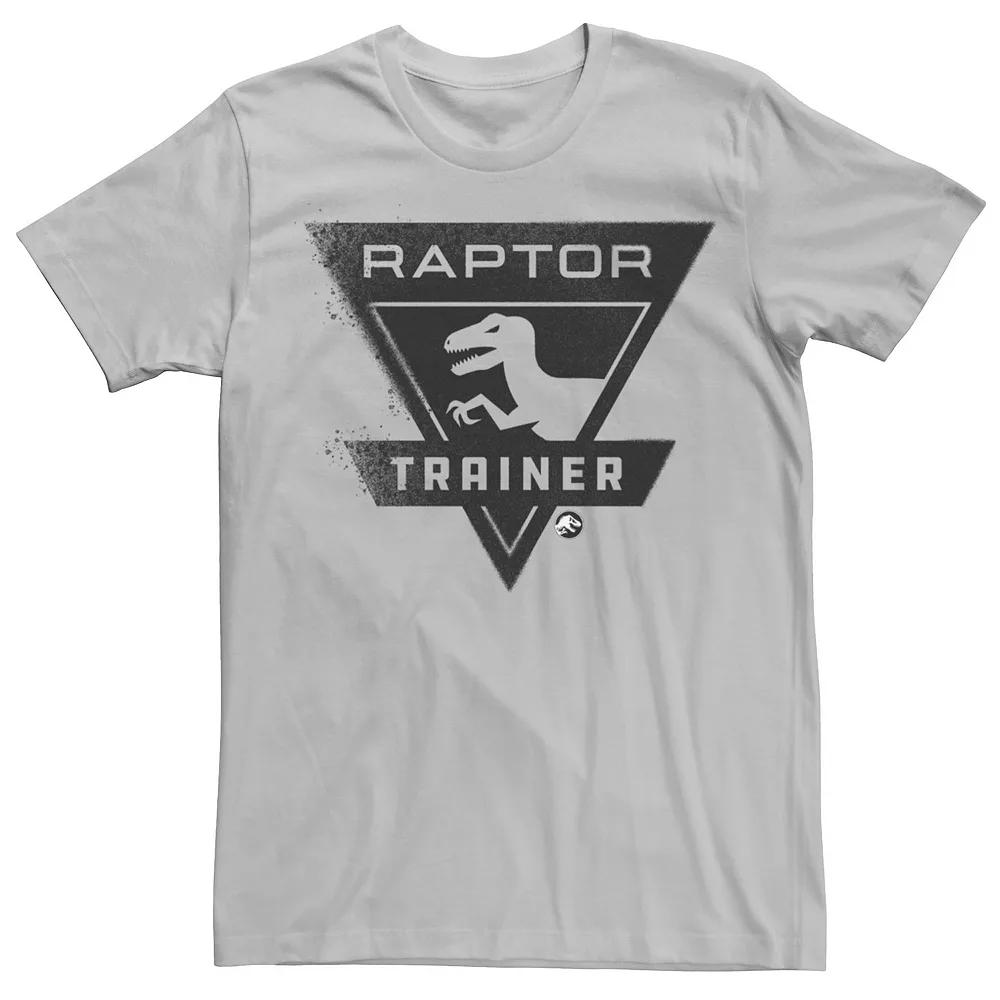 Men's Jurassic World Raptor Trainer Simple Logo Tee, Size: XXL, Silver Product Image