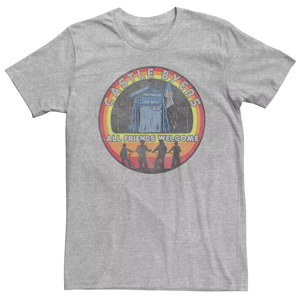 Big & Tall Stranger Things Group Shot Castle Byers All Friends Welcome Tee, Men's,  Product Image
