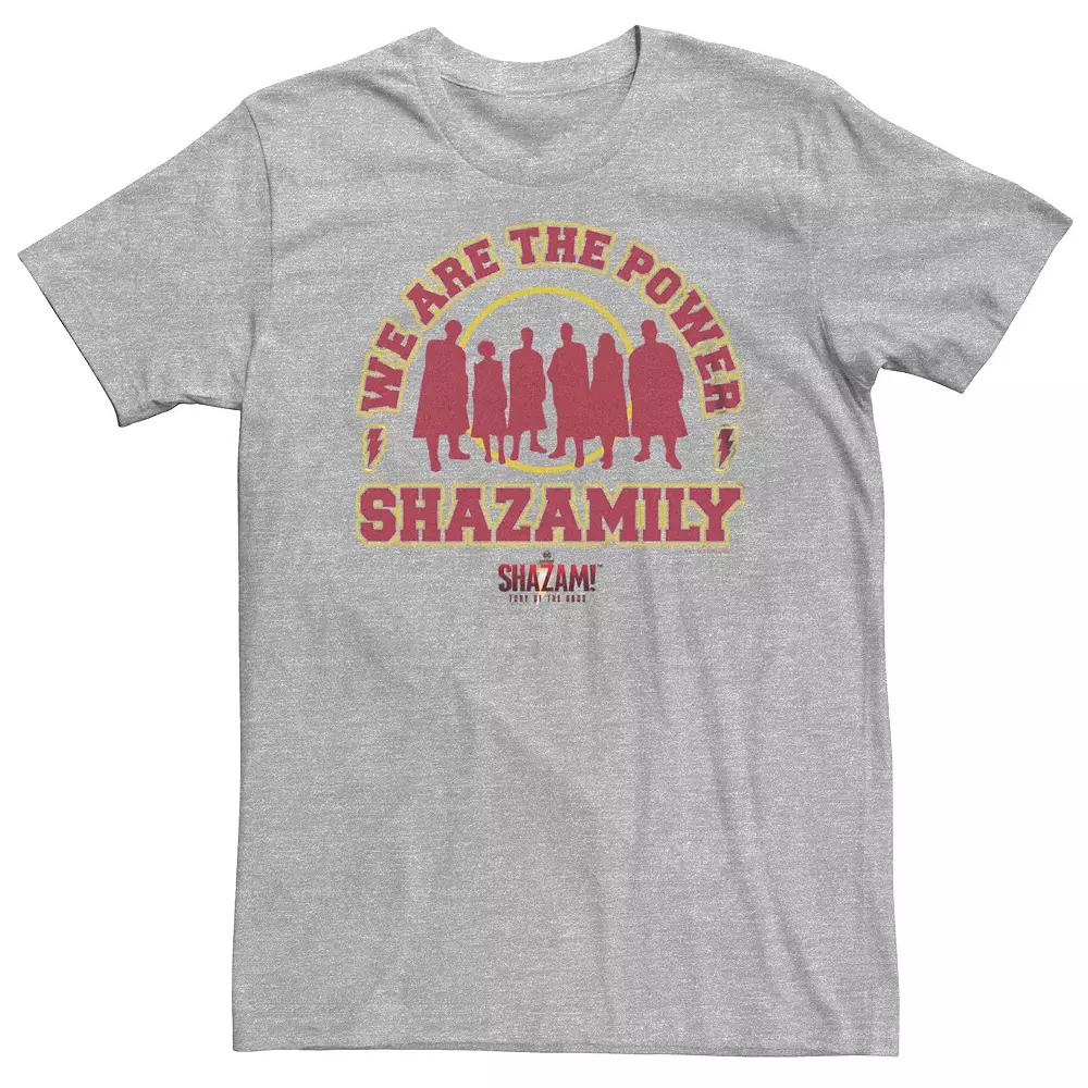 Big & Tall Shazam Fury Of The Gods The Shazamily Collegiate Logo Tee, Men's,  Product Image