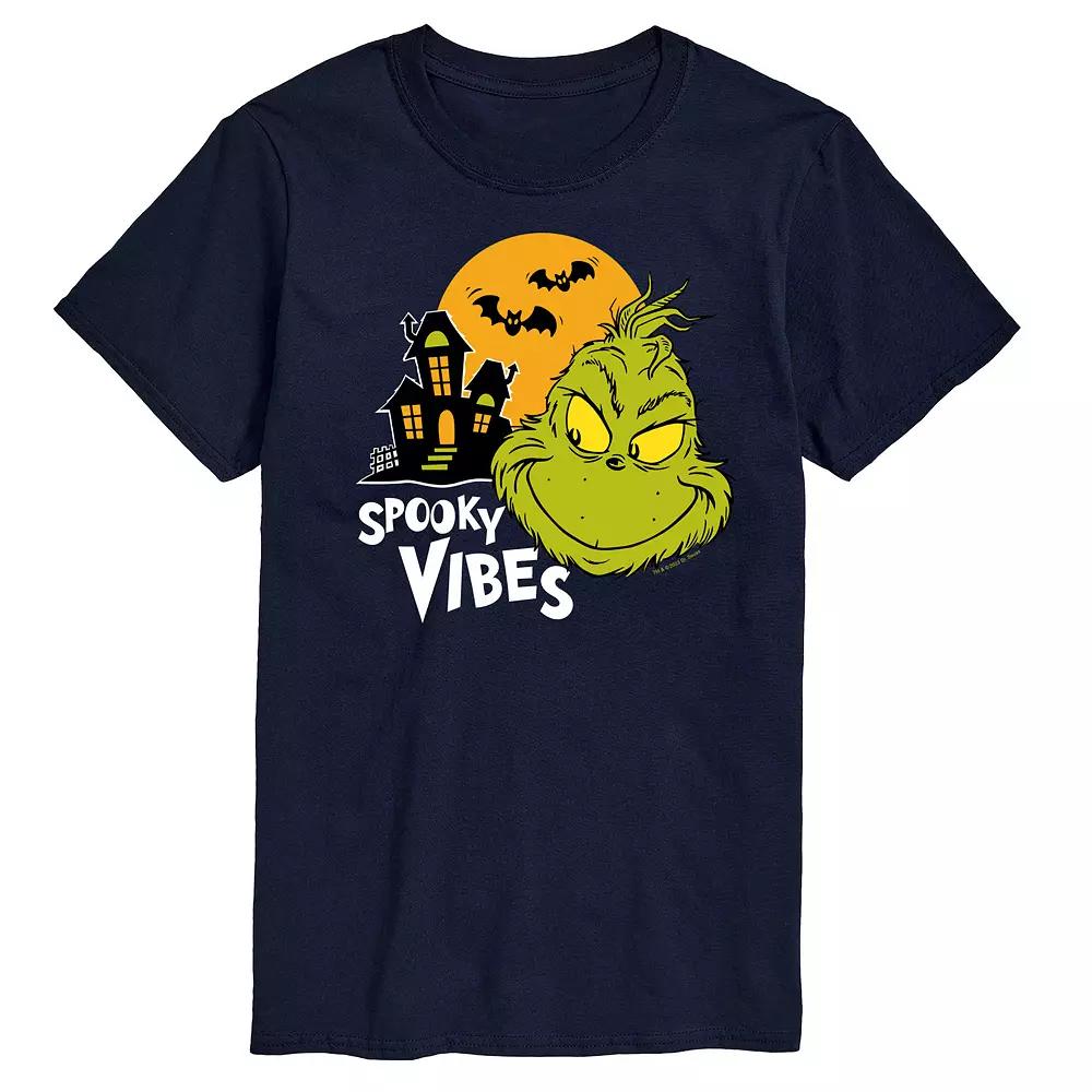 Men's Dr. Seuss Grinch Spooky Vibes Graphic Tee,  Product Image