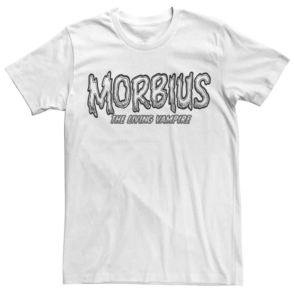 Men's Marvel Morbius The Living Vampire Logo Tee, Size: 3XL, White Product Image