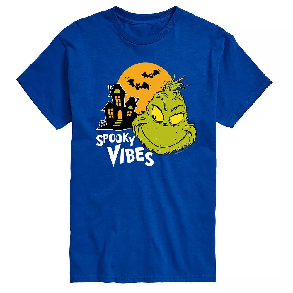 Men's Dr. Seuss Grinch Spooky Vibes Graphic Tee,  Product Image