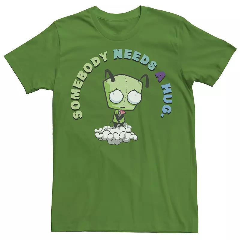 Men's Nickelodeon Invader Zim Gir Somebody Needs A Hug Sad Portrait Graphic Tee,  Product Image