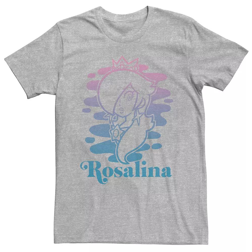 Men's Nintendo Rosalina Water Color Portrait Short Sleeve Tee,  Product Image