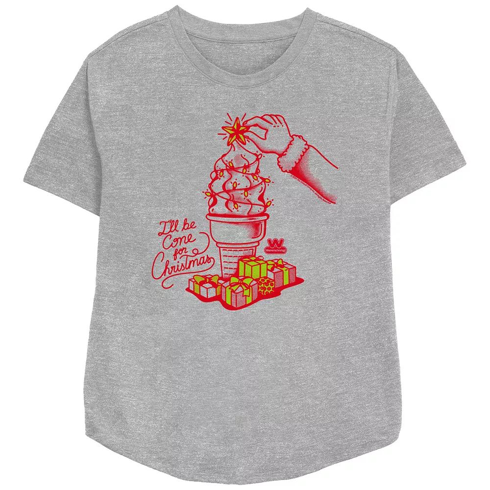 Women's Wienerschnitzel I'll Be Cone For Christmas Relaxed Fit Graphic Tee,  Product Image