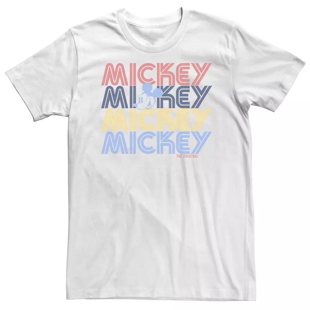 Disney's Mickey Mouse Big & Tall Word Stack Tee, Men's,  Product Image