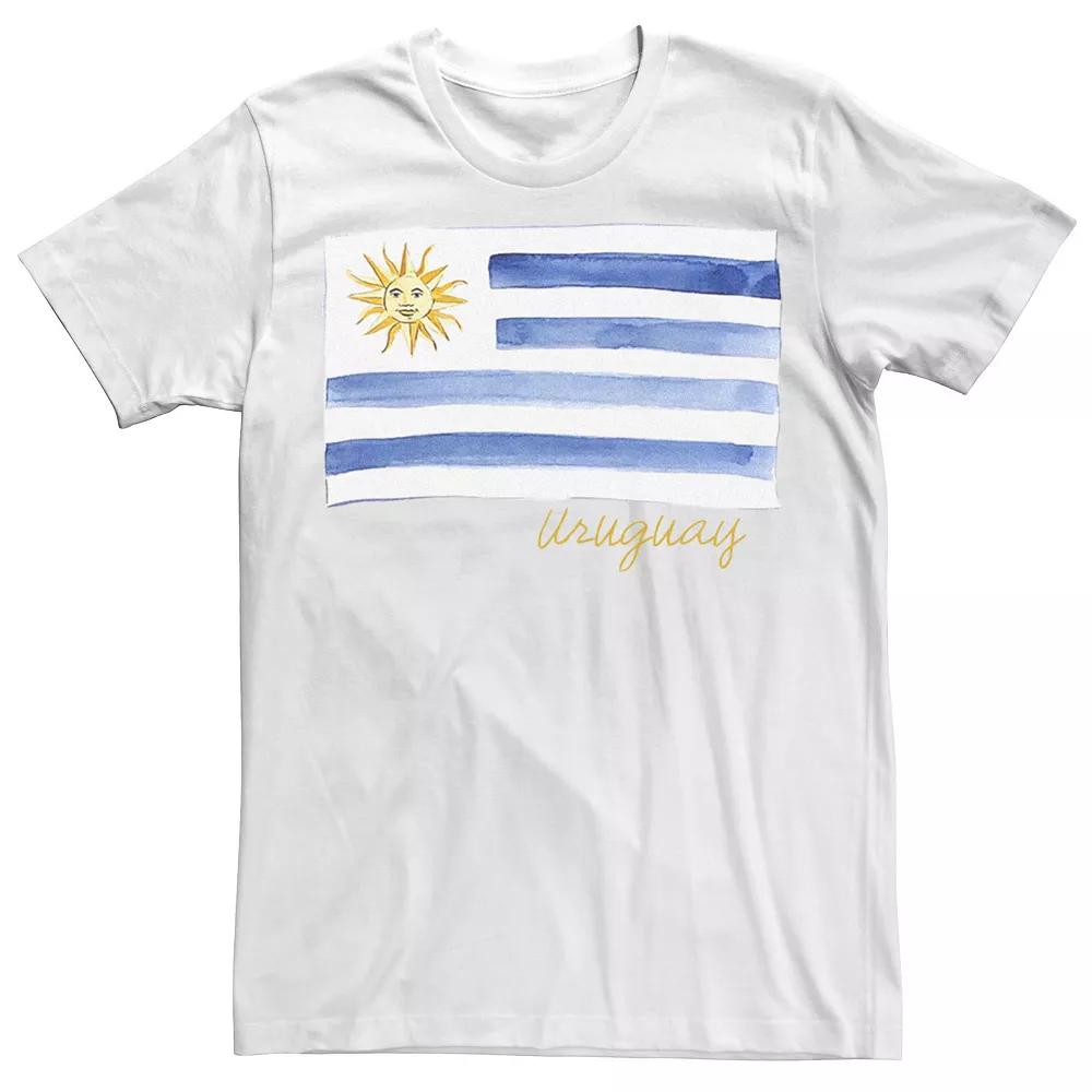 Men's HHM Uruguay Flag Watercolor Tee,  Product Image