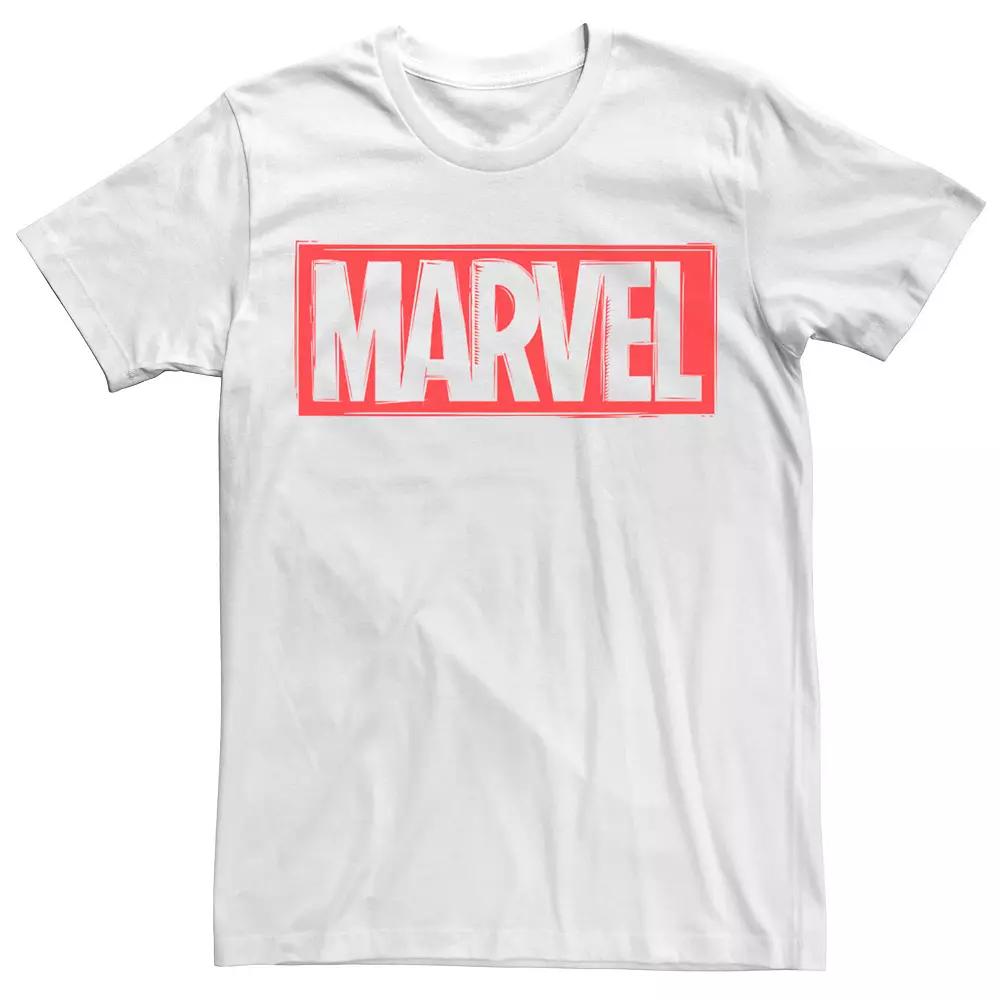 Men's Marvel Woodcut Logo Tee,  Product Image