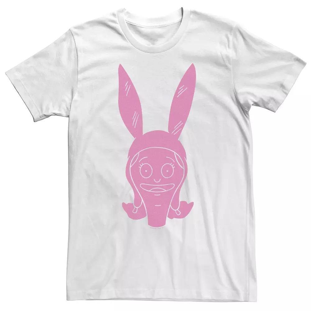 Men's Bob's Burgers Louise Pink Hue Big Head Portrait Tee,  Product Image