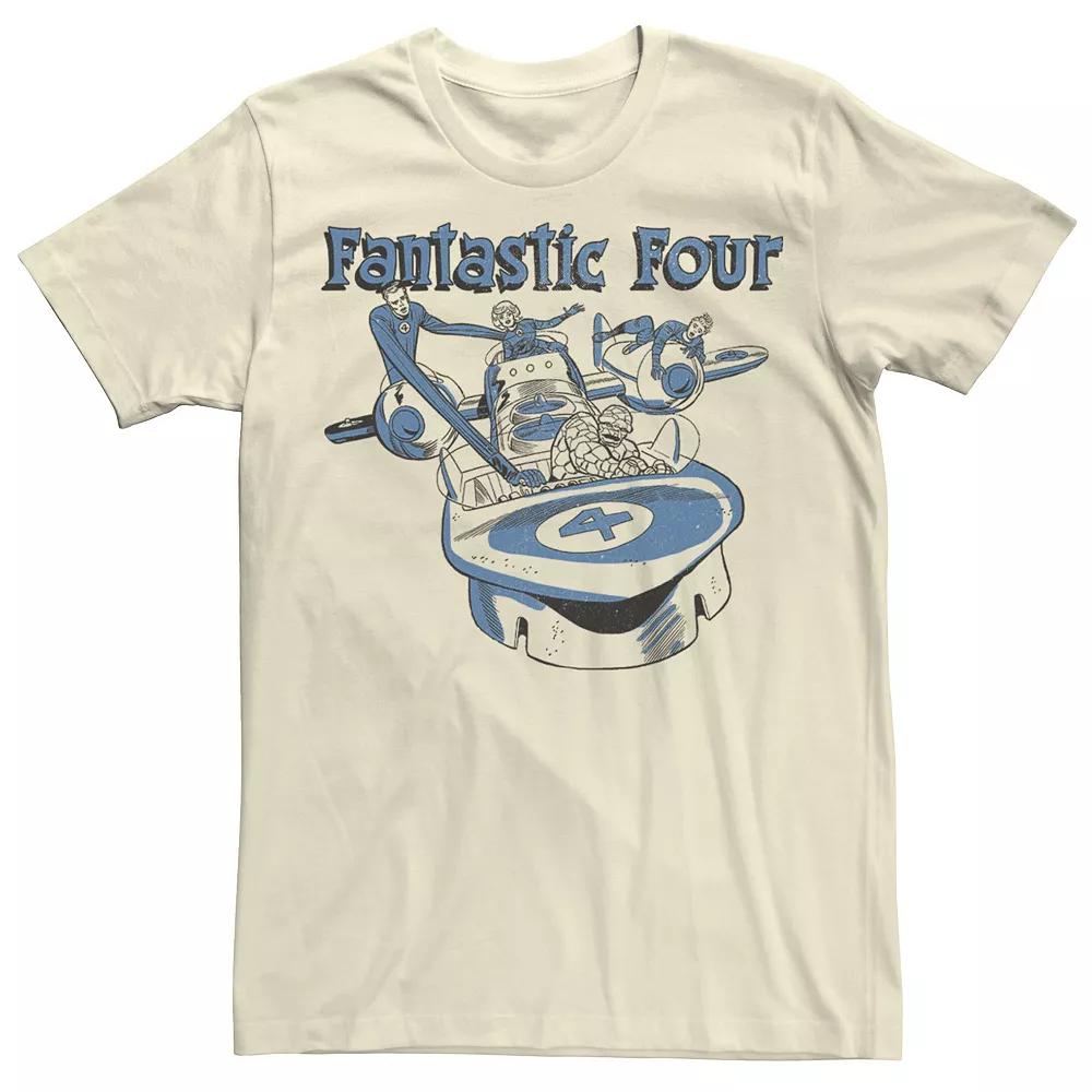 Men's Marvel Fantastic Four Group Shot Fantasticar Tee,  Product Image