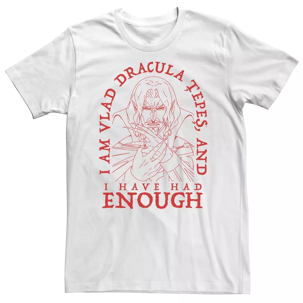 Big & Tall Netflix Castlevania I Am Dracula And I Have Had Enough Tee, Mens Product Image