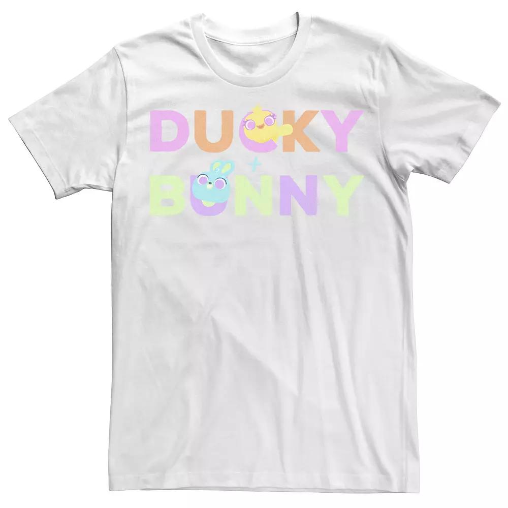 Disney / Pixar's Toy Story 4 Ducky & Bunny Men's Colorful Names Logo Tee,  Product Image