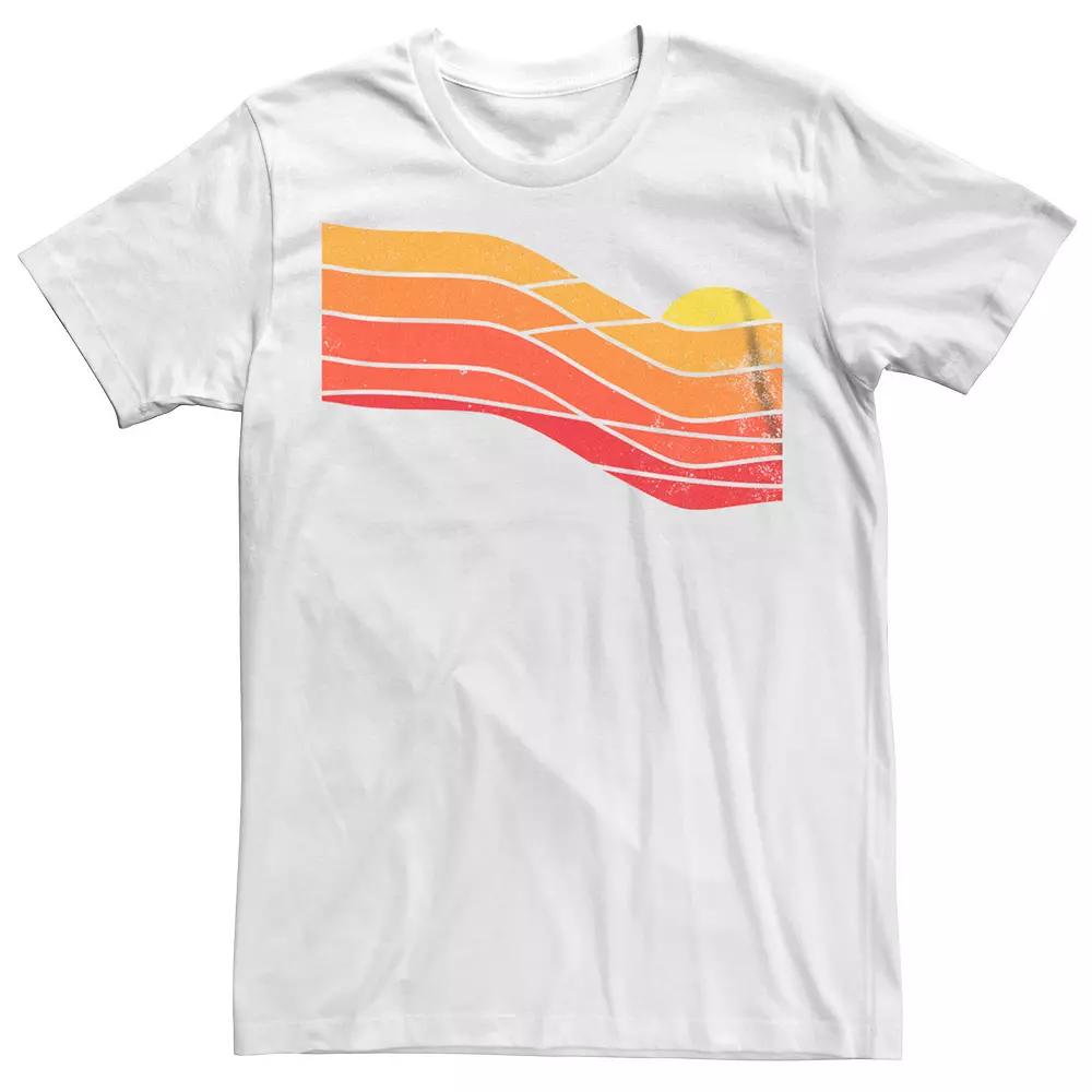 Men's 70's Retro Sunset Graphic Tee,  Product Image
