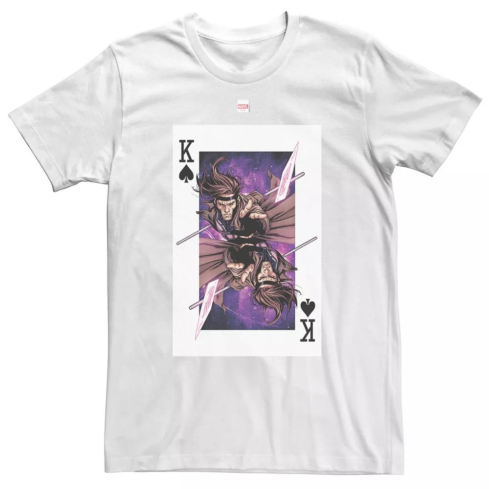 Big & Tall Marvel X-Men Gambit King Of Spades Tee, Men's,  Product Image