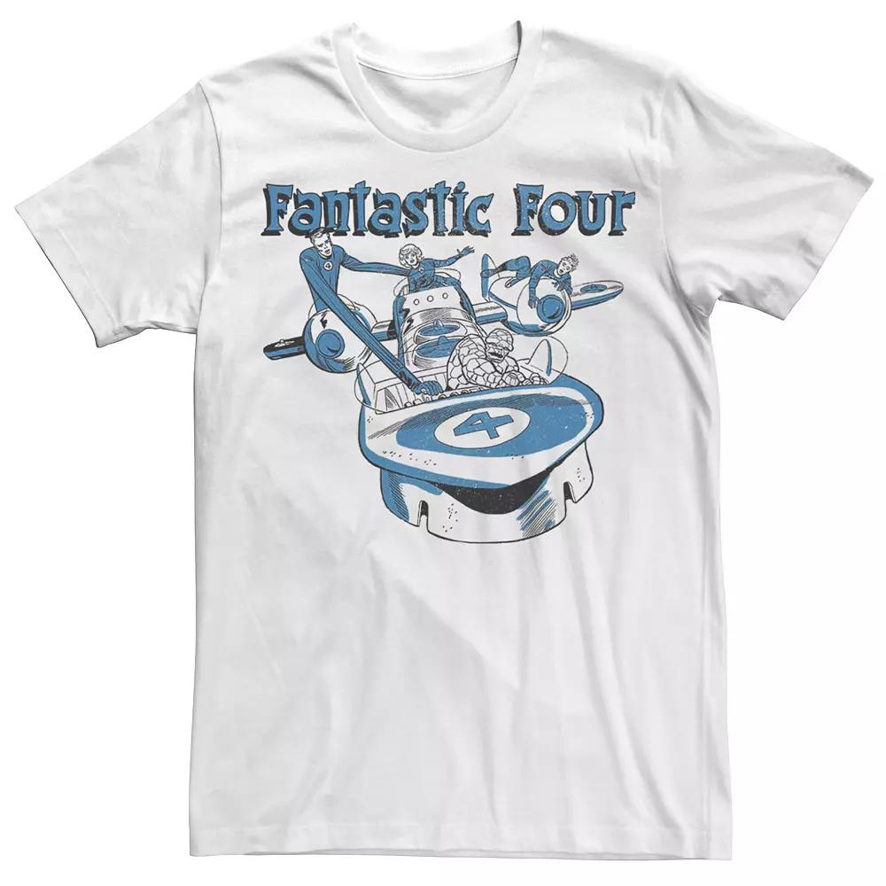 Men's Marvel Fantastic Four Group Shot Fantasticar Tee,  Product Image