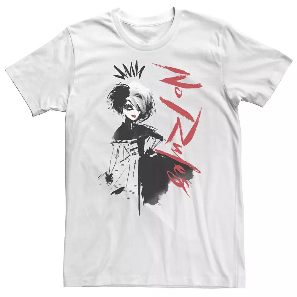 Big & Tall Disney Cruella No Rules Sketch Tee, Men's,  Product Image