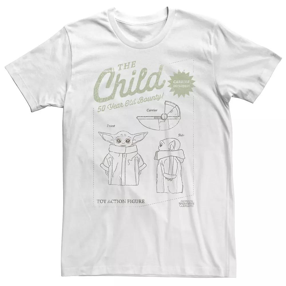 Big & Tall Star Wars The Mandalorian The Child Line Art Portrait Tee, Men's,  Product Image