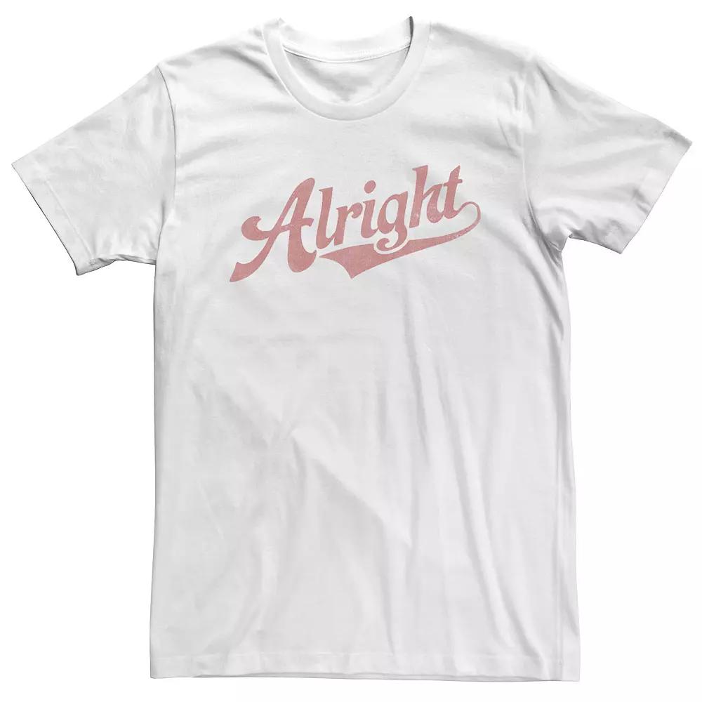 Big & Tall Alright Jersey Style Text Tee, Men's,  Product Image