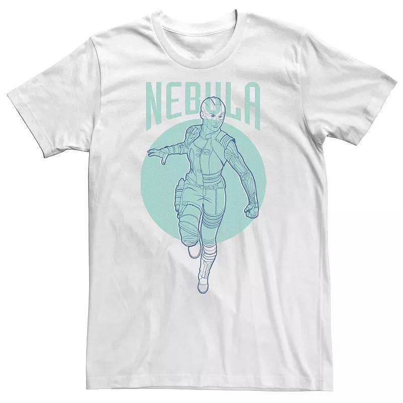 Big & Tall Marvel Avengers Endgame Nebula Outline Poster Tee, Men's, Size: 4XLT, White Product Image