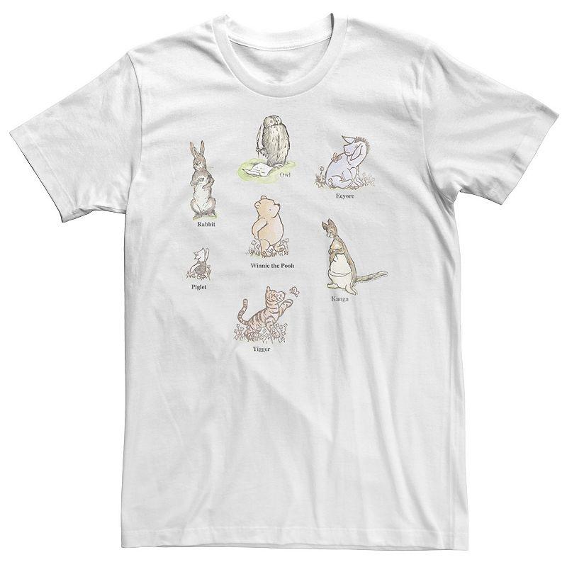 Big & Tall Disney Winnie The Pooh Classic Group Shot Tee, Men's,  Product Image