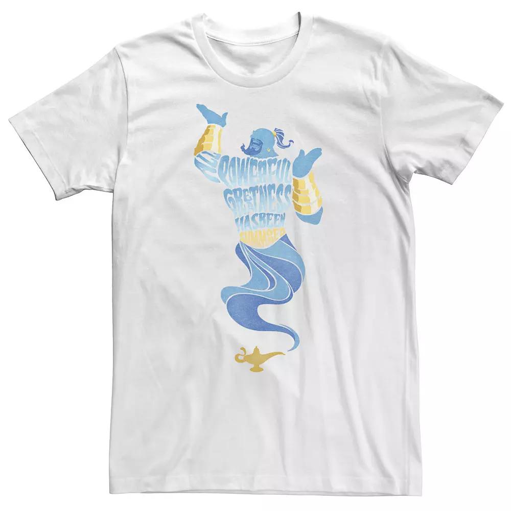 Big & Tall Disney Aladdin Live Action Powerful Genie Tee, Men's, Size: 5XL, White Product Image