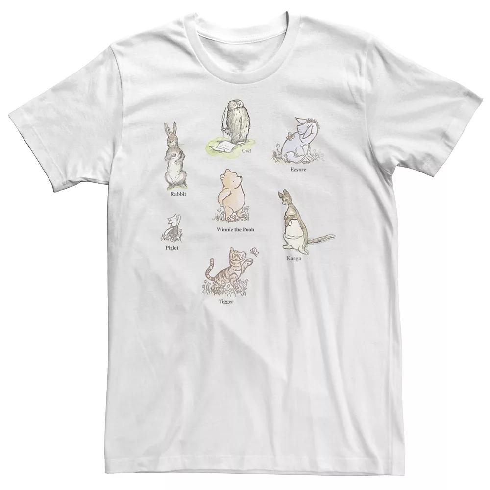 Big & Tall Disney Winnie The Pooh Classic Group Shot Tee, Men's,  Product Image