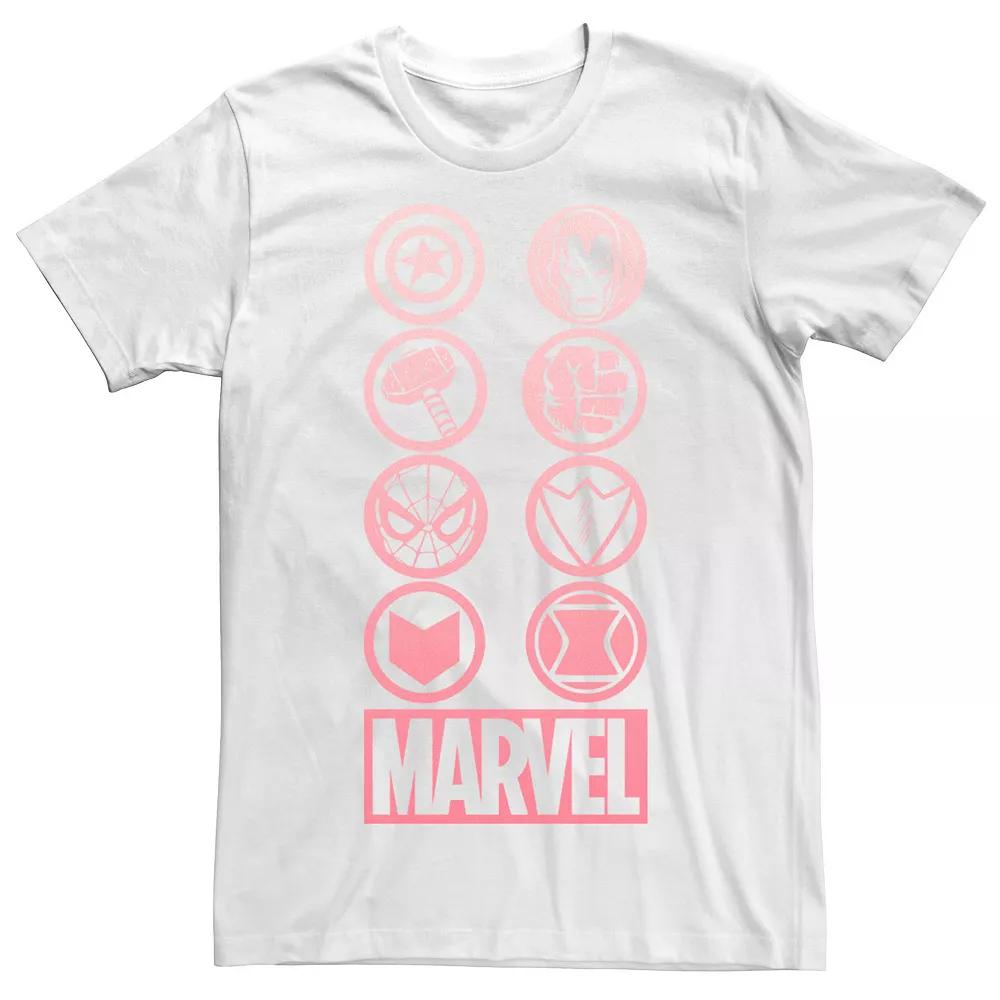 Men's Marvel Gradient Ombre Circle Icons Tee,  Product Image