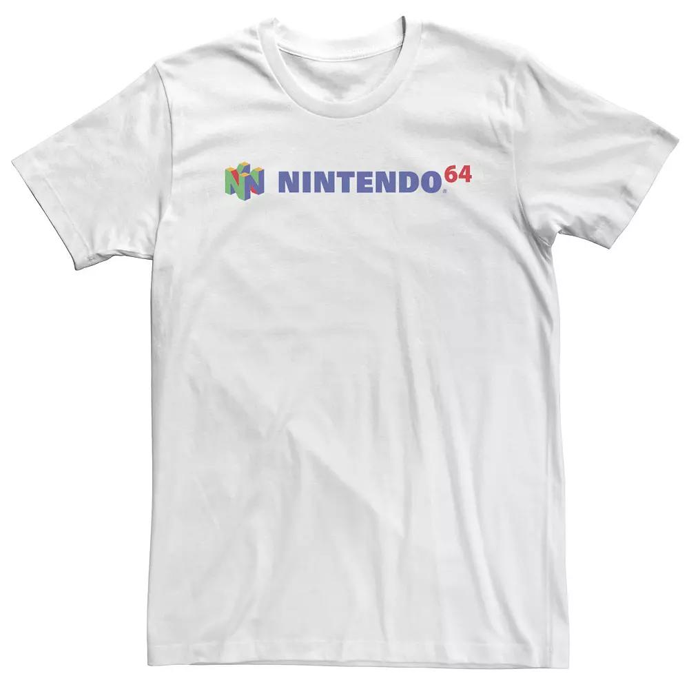 Big & Tall Nintendo Classic Full N64 Logo Tee, Men's,  Product Image