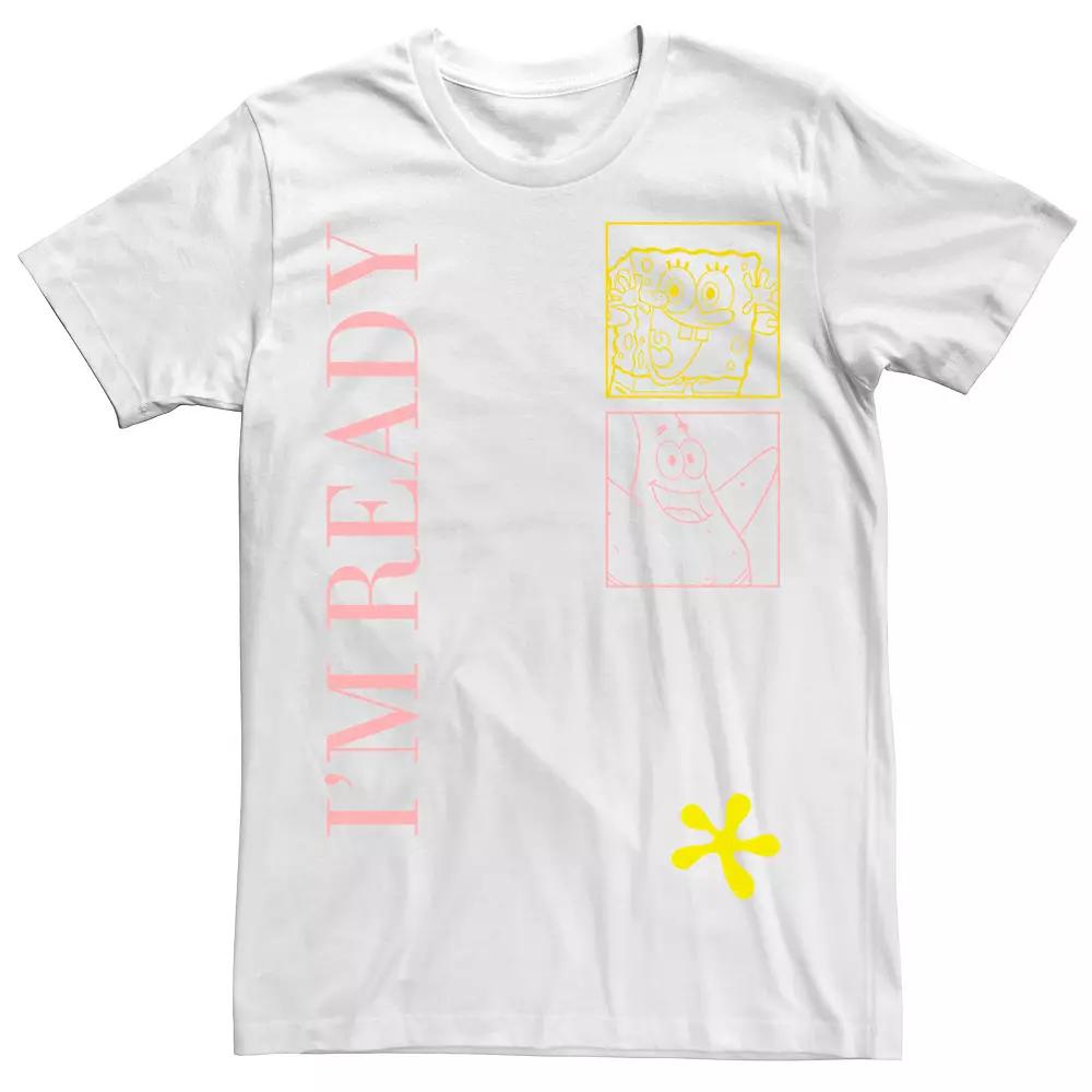 Men's SpongeBob SquarePants Patrick Im Ready Pop Art Tee, Size: XL, White Product Image