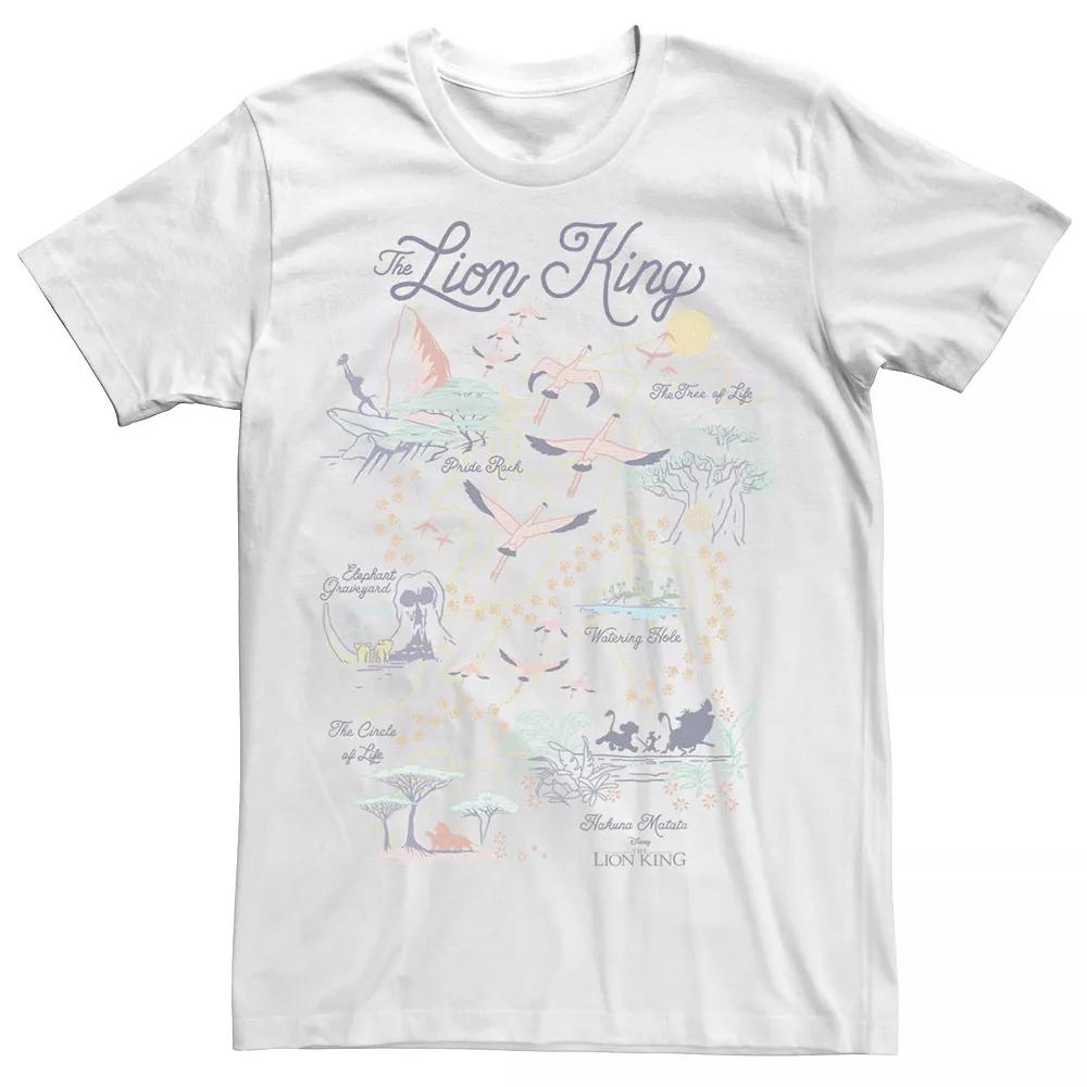 Disney's The Lion King Men's Map Of The World Tee,  Product Image