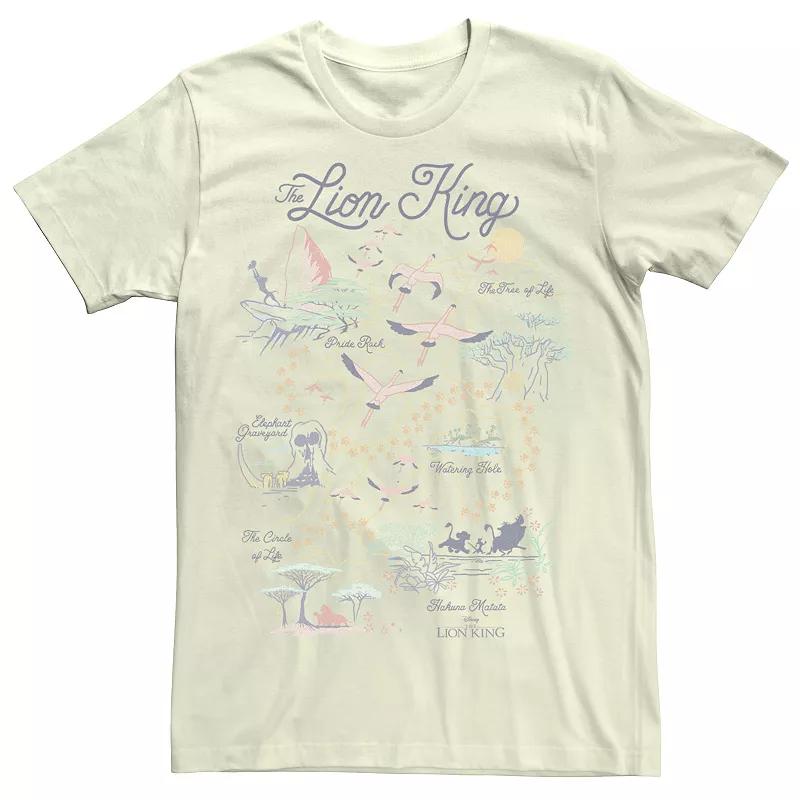 Disney's The Lion King Men's Map Of The World Tee,  Product Image