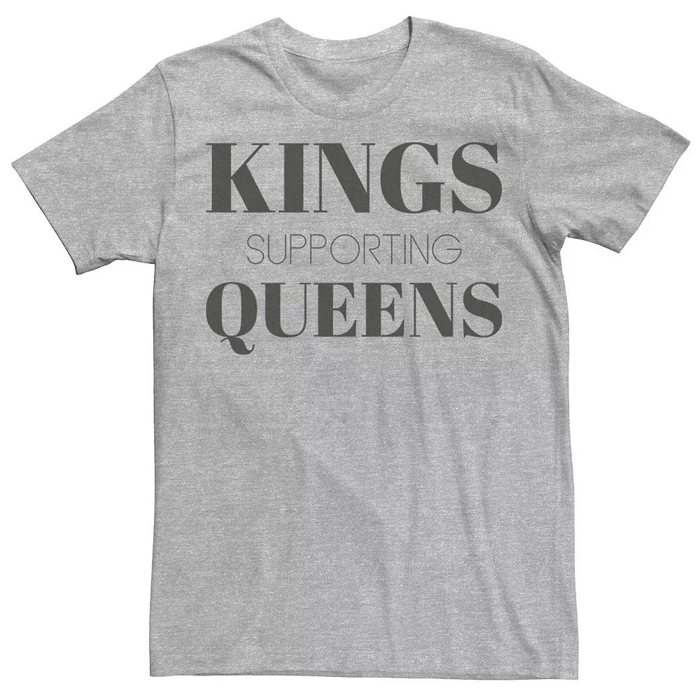 Men's Kings Supporting Queens Text Tee,  Product Image