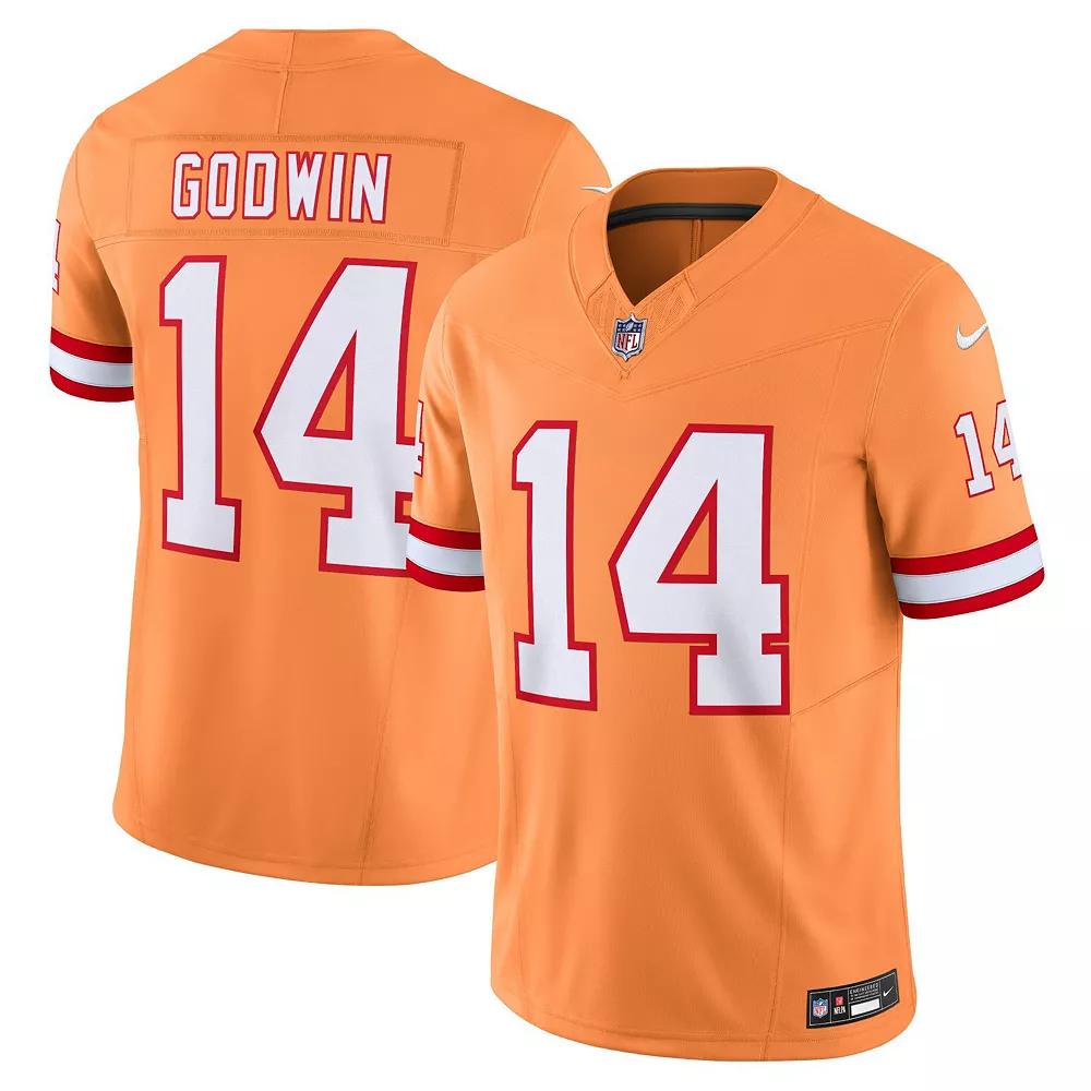 Men's Nike Chris Godwin Orange Tampa Bay Buccaneers Throwback Vapor F.U.S.E. Limited Jersey, Size: 3XL Product Image
