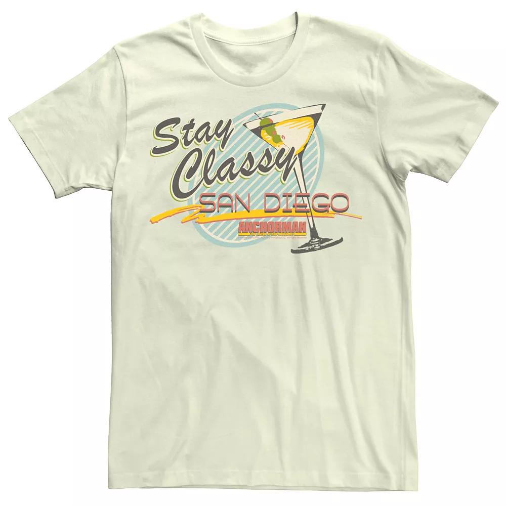 Men's Anchorman Stay Classy San Diego Martini Glass Tee,  Product Image