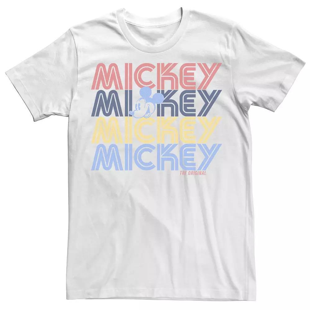 Disney's Mickey Mouse Mickey Word Stack Men's Tee,  Product Image