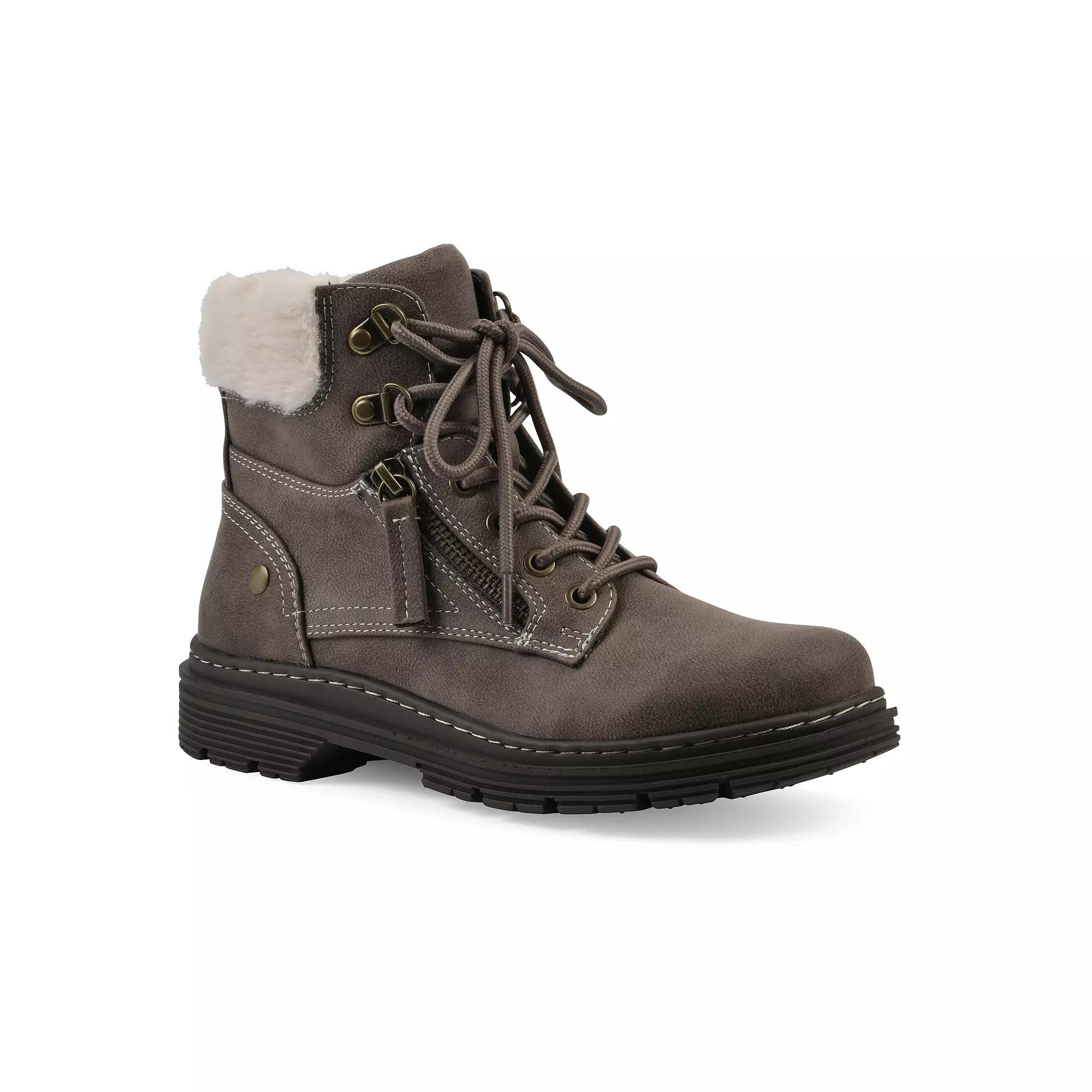 Cliffs by White Mountain Powell Women's City Hiker Boots, Size: 9, Grey Fabric Product Image