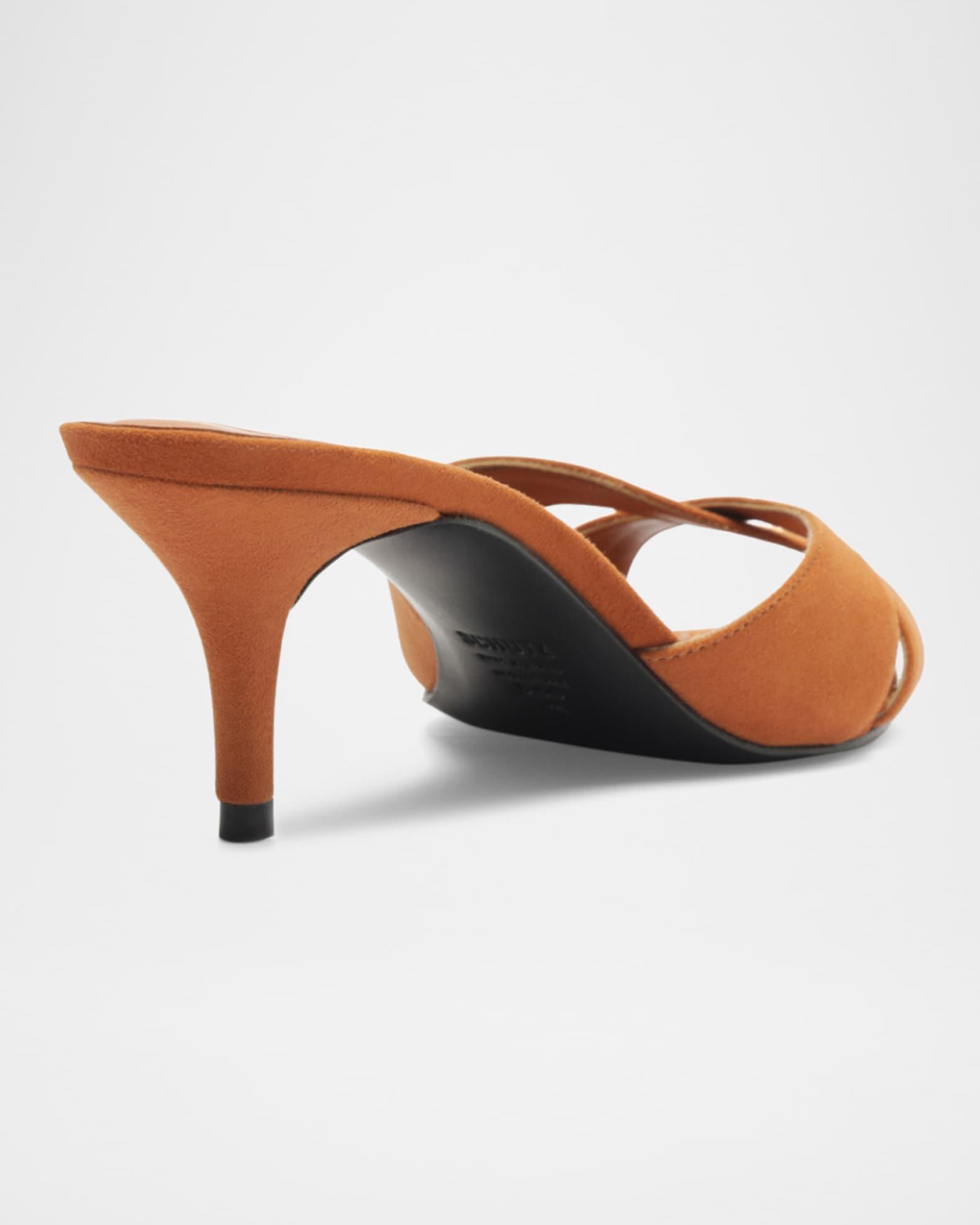 Hilda Suede Crisscross Stiletto Mules Product Image