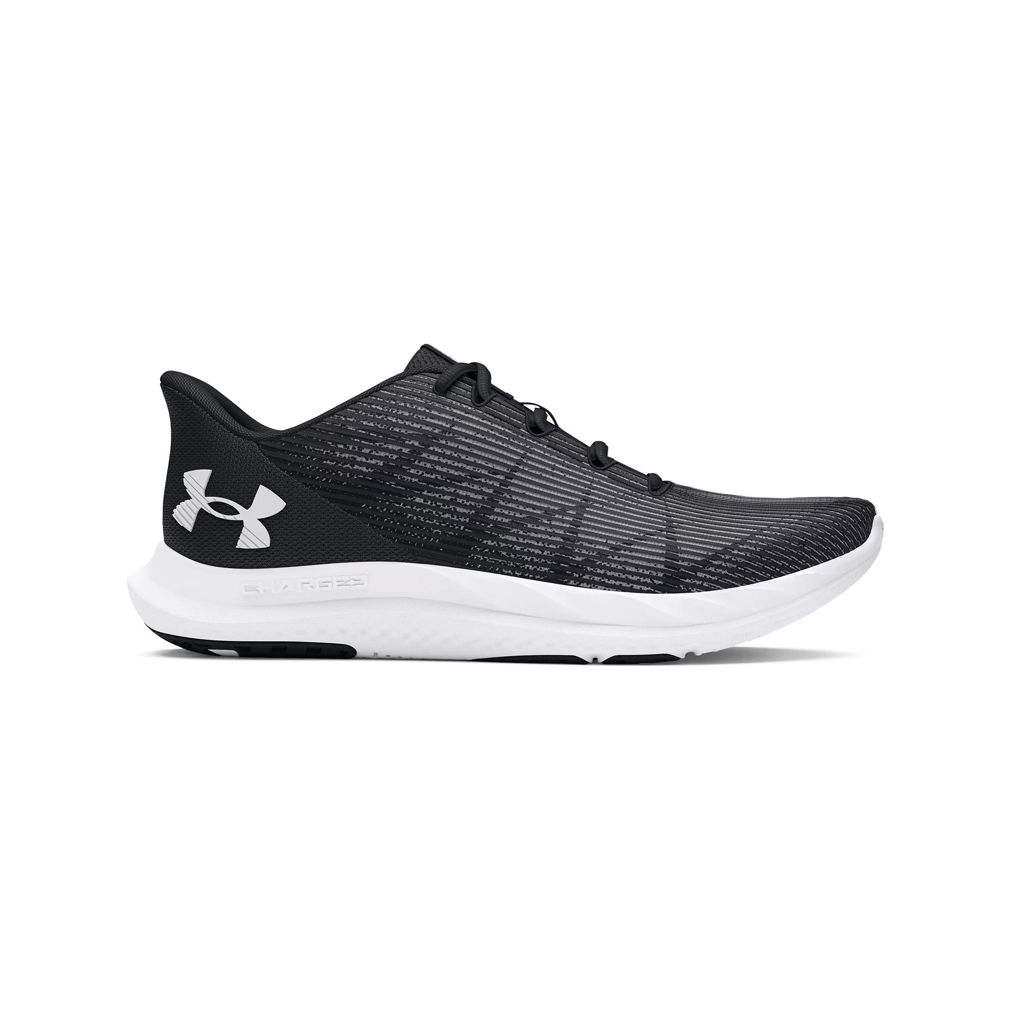 Under Armour Charged Speed Swift Men's Running Shoes, Size: 11.5, Black White White Product Image