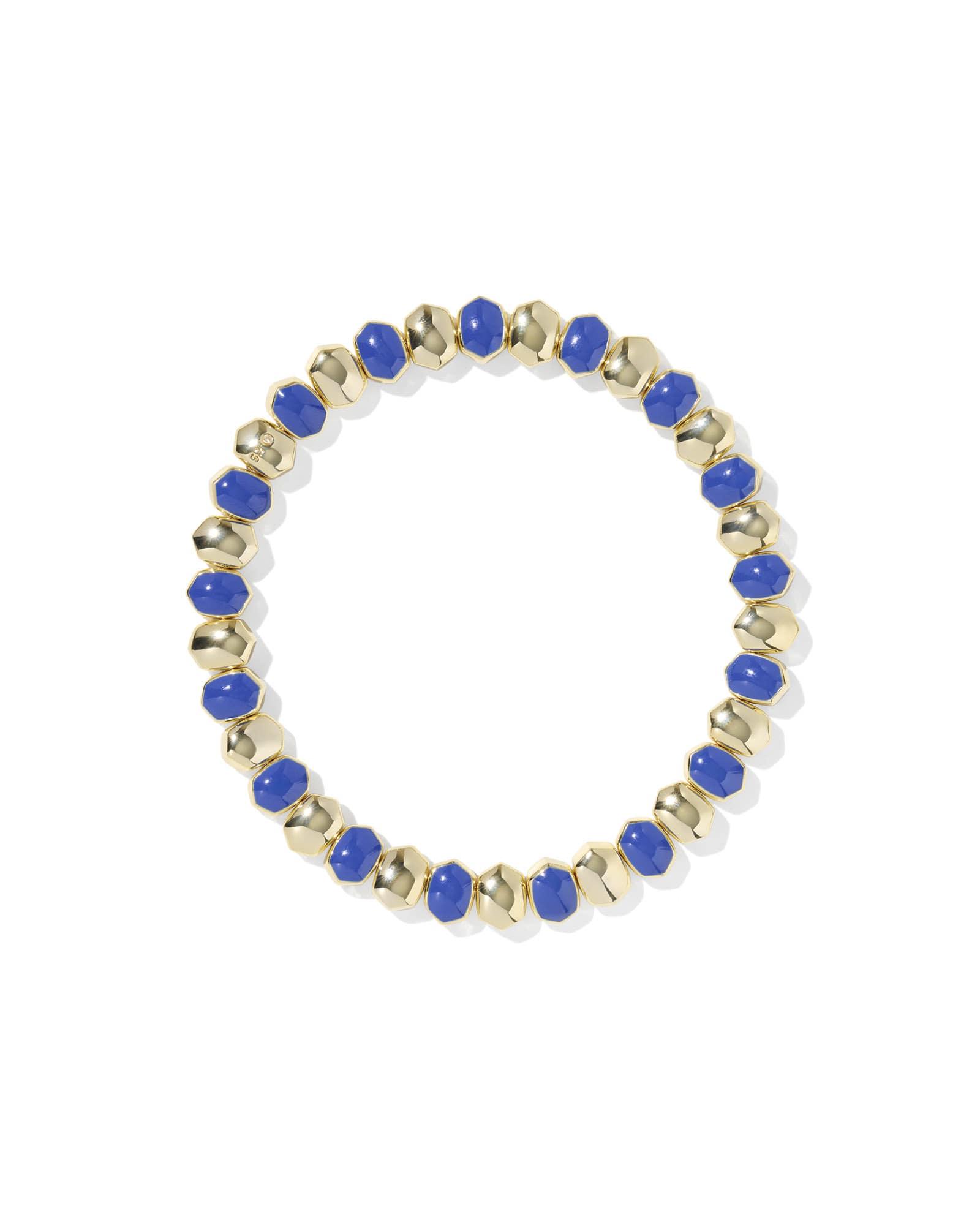 Daphne Enamel Gold Stretch Bracelet Product Image