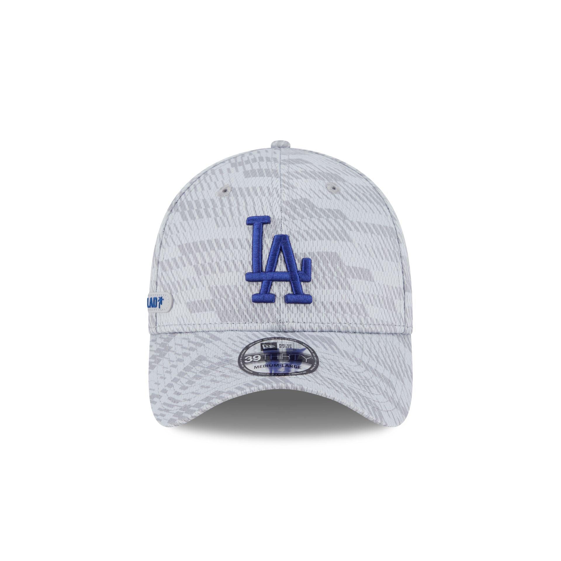 Los Angeles Dodgers 2025 Clubhouse Gray 39THIRTY Stretch Fit Male Product Image